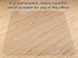 PVC Dull Polish Chair Mat Protection Floor Mat 90x120x0.2cm Rectangular 73468178