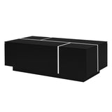 U-Can 47.2''-72.7'' Extendable Table, Multi-Functional Table with High-Gloss Finish, N724P292070B