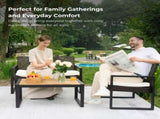 4-Piece Patio Furniture Set Outdoor Balcony Porch Garden Backyard Lawn Furniture Acacia Wood Table W2391P149819