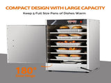 Food Warmer 5 Layer Commercial Warming Cabinet with Digital Control, Adjustable Thermostat and 45072535