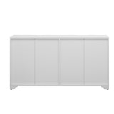 Sophisticated 4-Door Sideboard Adorned with Intricate Linear Accents and Luxurious N711P247438K