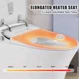 ZNTS Luxury Smart Toilet with Dryer and warm water, Elongated Bidet Toilet with Heated Seat, with Remote WF314235AAA