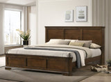 Maderne Traditional Wood Panel Bed with Dresser, Mirror, Two Nightstands, King size T2574P204889