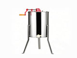 3-Frame Manual Honey Extractor, Stainless Steel Beekeeping Honey Spinner with Adjustable Stand & Lid 47283768