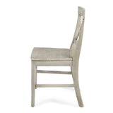 ZNTS Roshan Farmhouse Acacia Wood Dining Chairs, Light Grey Wash 62888.00LGW