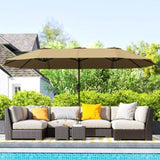 Outdoor beach umbrella/Double-Sided Sun Umbrella 11765031