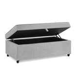 Modern Large Comfort Sofa Ottoman with Storage, Modular Sectional Storage Ottoman With Wheels For W2186P178508