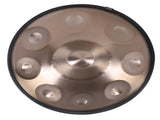 9 Notes Gold Solid Color Handpan Drum Steel Percussion Instrument 07071118