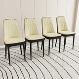 63 "medieval modern cream style MDF dining table and PU dining chair set 6. Assemble Desktop and 00068573