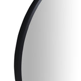 24" Large Round Black Circular Mirror W99973170