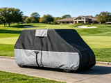 Full Coverage Golf Cart Cover 420D Waterproof Oxford Fabric 22/4 Passenger with Three Zipper 72319873
