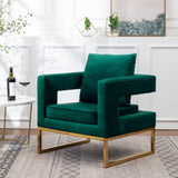 Lenola Contemporary Upholstered Accent Arm Chair, Green T2574P164510