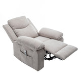 ZNTS Power Recliner Chair with Adjustable Massage Function, Velvet Electric Power Chair for Elderly with W1998120239