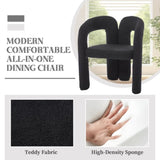 COOLMORE Contemporary Designed Velvet Fabric Upholstered Accent/Dining Chair /Barrel Side Chairs W395P224763