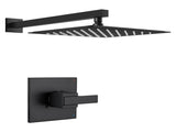 12" Matte Black Rainfall Shower Faucet 31407534