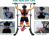 Sport Power Tower Workout Dip Station Pull Up Bar, Height Adjustable Multi-Function Dip Stand for 54732473