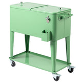 80QT Pink Patio Rolling Cooler 89221107