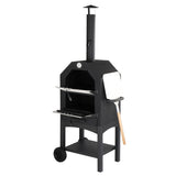 ZNTS Outdoor Wood Fired Pizza Oven with Pizza Stone, Pizza Peel, Grill Rack, for Backyard and Camping 53882789