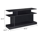 Black 2-shelf Sofa Table B062P186477
