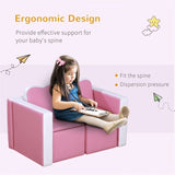 Kids 2-in-1 Sofa Sets-Pink 58179062