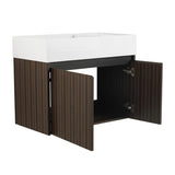 30 Inch Bathroom Cabinet With Sink,Soft Close Doors,Float Mounting Design, For Small Bathroom W999P228754