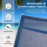 Outdoor Chaise Lounge Set of 2 Patio Recliner Chairs with Adjustable Backrest and Removable Pillow W1859109830