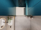1 3/8" adjustment,universal pivot shower door, open outside, with 1/4" tempered glass finish 3272 W2122131049