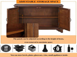 40" Console with Storage Shelf, Retro Entryway with Adjustable Storage Shelf, Sofa Couch 08094617