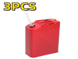 3PCS 20L Standard Cold-rolled Plate Petrol Diesel Can Gasoline Bucket with Oil Pipe Red 69798108