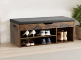 Entryway Shoe Bench with Cushion, Shoe Storage with Lift-Top Compartment, 300lbs Capacity Bench with 67453270