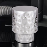 ET-90-30-16 END Table Modern Style Table made with Metal in Silver B009P321120
