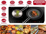 Double Induction Cooktop, Portable Dual Countertop Burner with Sensor Touch, 4000W Induction Cooktop 61689667