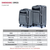 (2024) Two-piece suitcase suitcase set Oxford trolley case without password lock universal wheel W2710P242571