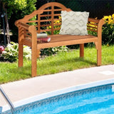 Wooden garden benches can be folded for garden patio furniture 11890346