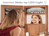 no provide self pick-up.Solid Wood Jewelry Armoire Organizer Cabinet with Full-Length Mirror, 07836754