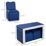 Kids 2-in-1 Sofa Sets-Blue 06898304