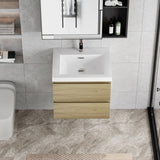 24" Floating Bathroom Vanity with Sink, Modern Wall-Mounted Bathroom Storage Vanity Cabinet with W1573P152694