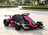 Pink 24V Electric Go Kart, 7.5 MPH, Adjustable Seat, Safe Slow Start for Kids 87915791