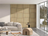 24" x 24" Acoustic Wood Slat Wall Panels, 4-Pack Sound Absorbing Decorative Panels for Home & Office 31208851