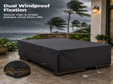 Rectangle Patio Furniture Cover 600D Waterproof Outdoor Dining Table and Chair Cover Anti-UV Outside 62411375