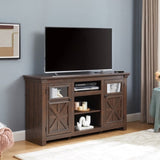 2 Doors Cabinet Farmhouse Cabinet, Farmhouse TV Stand Barn Design,Modern Farmhouse TV Media Stand, W1758P199936
