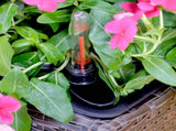 2-Pack Self-watering Planter - Hand Woven Wicker - Square - Expresso B046P144638