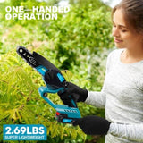 ZNTS Mini Chainsaw,Portable Electric Chainsaw Cordless,Battery Powered,Small Powered Handheld Chain Saw 61962903