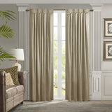 ZNTS Pleat Curtain Panel with Tieback B035129639