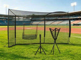 Softball & Baseball Net with Strike Zone Tee Caddy And Portable Carry Bag Pitching Hitting Training 06232030