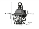 Outdoor Wall Light Fixtures, Waterproof Exterior Wall Sconce Porch Lights, Matte Black Outdoor Wall W2714P218492