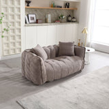 Soft beanbag chair with high resilience foam core for two people. The comfortable square recliner W1996P182154