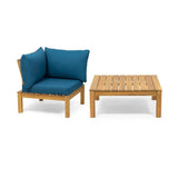 ZNTS ARLINGTON CORNER SOFA + TABLE, TEAL 67043.00DT