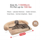 ZNTS Dog Bed Large Sized Dog, Fluffy Dog Bed Couch Cover, Calming Large Dog Bed, Washable Dog Mat for 86985192