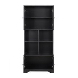 ZNTS Tall and Wide Bathroom Floor Storage Cabinet, Bathroom Storage Unit, Freestanding Cabinet with 4 18725870